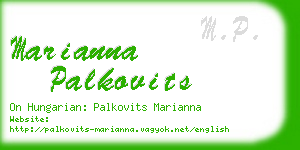 marianna palkovits business card